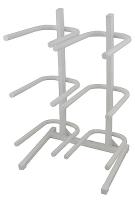 Подставка для 6-ти бутылей белая РОССИЯ картинки